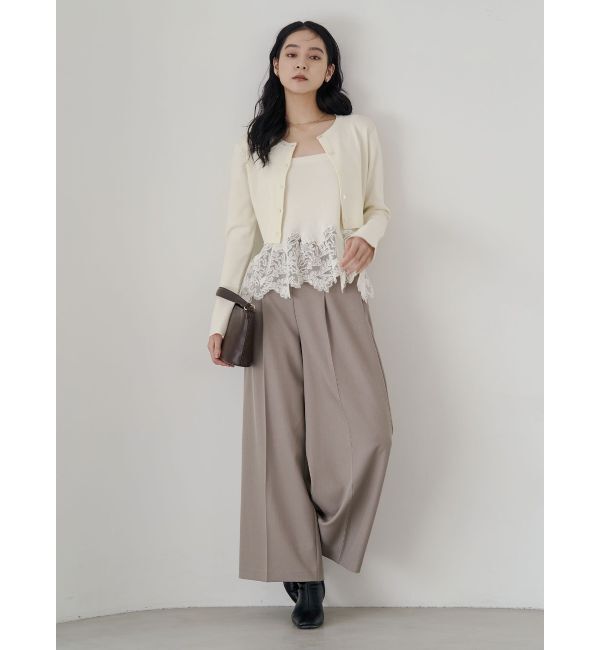 LAGUNAMOON「レースペプラムニットアンサンブル」|ニット・セーター|
