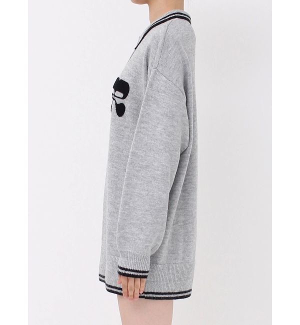 EVRIS「ワンポイントポロニットトップス」|ニット・セーター|