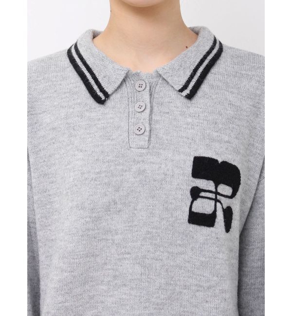 EVRIS「ワンポイントポロニットトップス」|ニット・セーター|