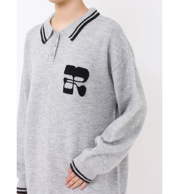 EVRIS「ワンポイントポロニットトップス」|ニット・セーター|