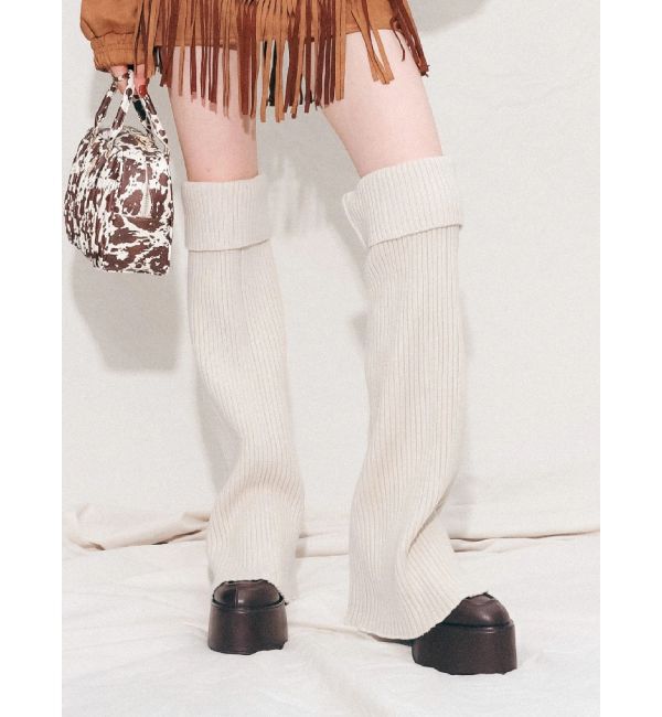 EVRIS「レッグウォーマーセットチャンキーヒールローファー」|その他|