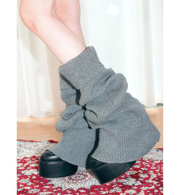 EVRIS「レッグウォーマーセットチャンキーヒールローファー」|その他|