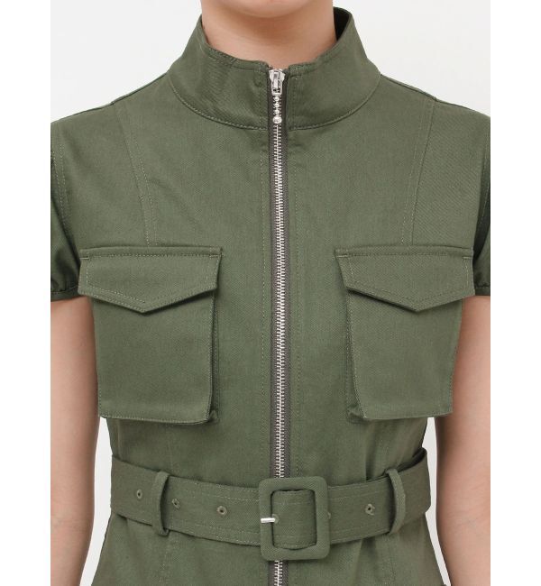 jouetie「ミリタリーZIPミニワンピース」|ワンピース|