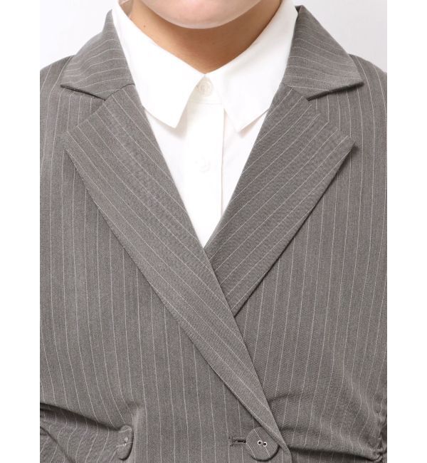 jouetie「ギャザーリボンジャケットミニワンピース【セットアップ対応】」|ワンピース|