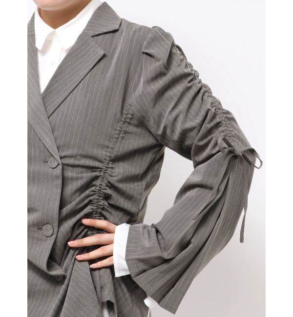 jouetie「ギャザーリボンジャケットミニワンピース【セットアップ対応】」|ワンピース|