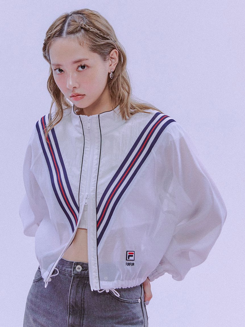 FURFUR「【FILAコラボ】トラックジャケット」|ブルゾン・スタジャン|WHT
