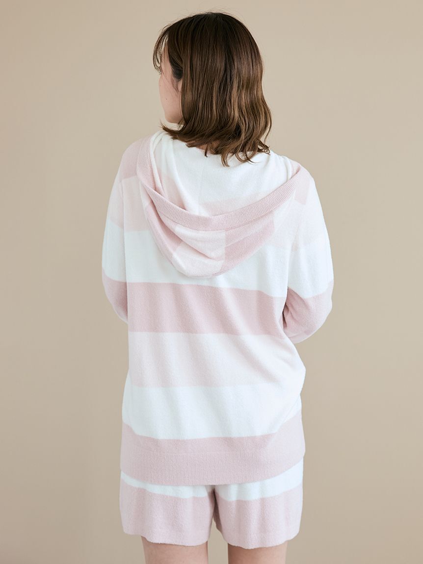 gelato pique「スムーズィーlite3ボーダーパーカ」|ルームウェア|