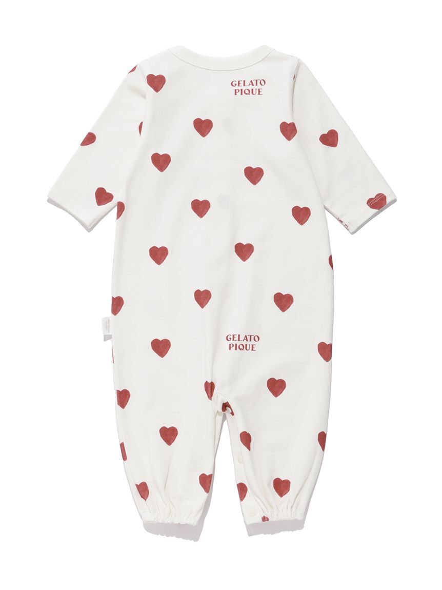 GELATO PIQUE KIDS & BABY「【BABY】新生児ハート柄2WAYオール」|ロンパース|