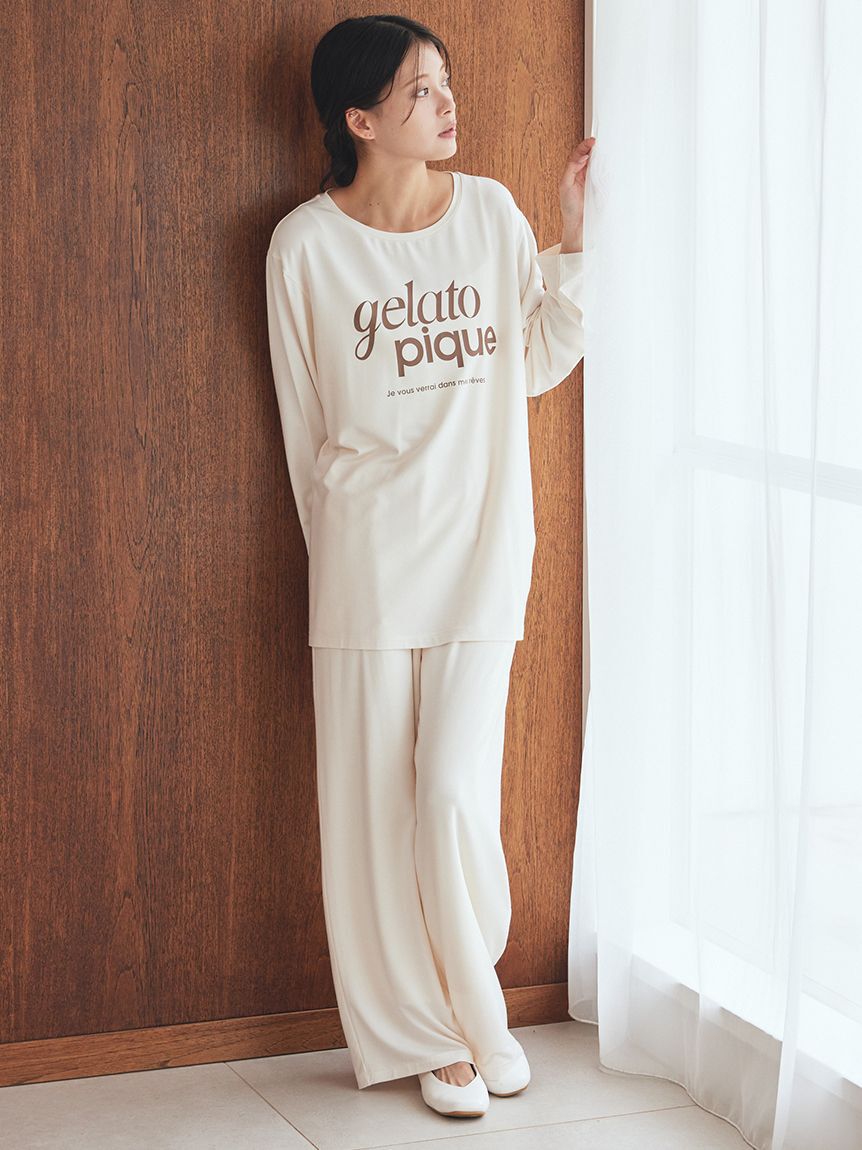 gelato pique「レーヨンロゴロンT」|ルームウェア|