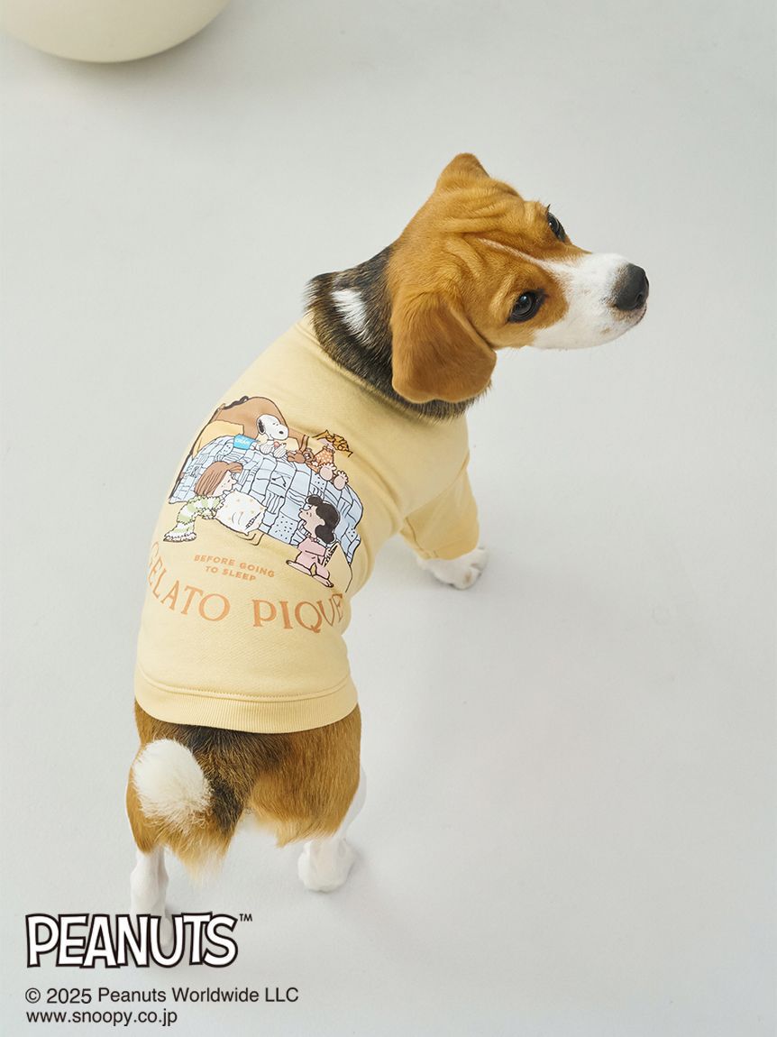  GELATO PIQUE CAT&DOG「【PEANUTS】【CAT&DOG】ラージサイズ オリジナルアート 裏毛プルオーバー」|その他|