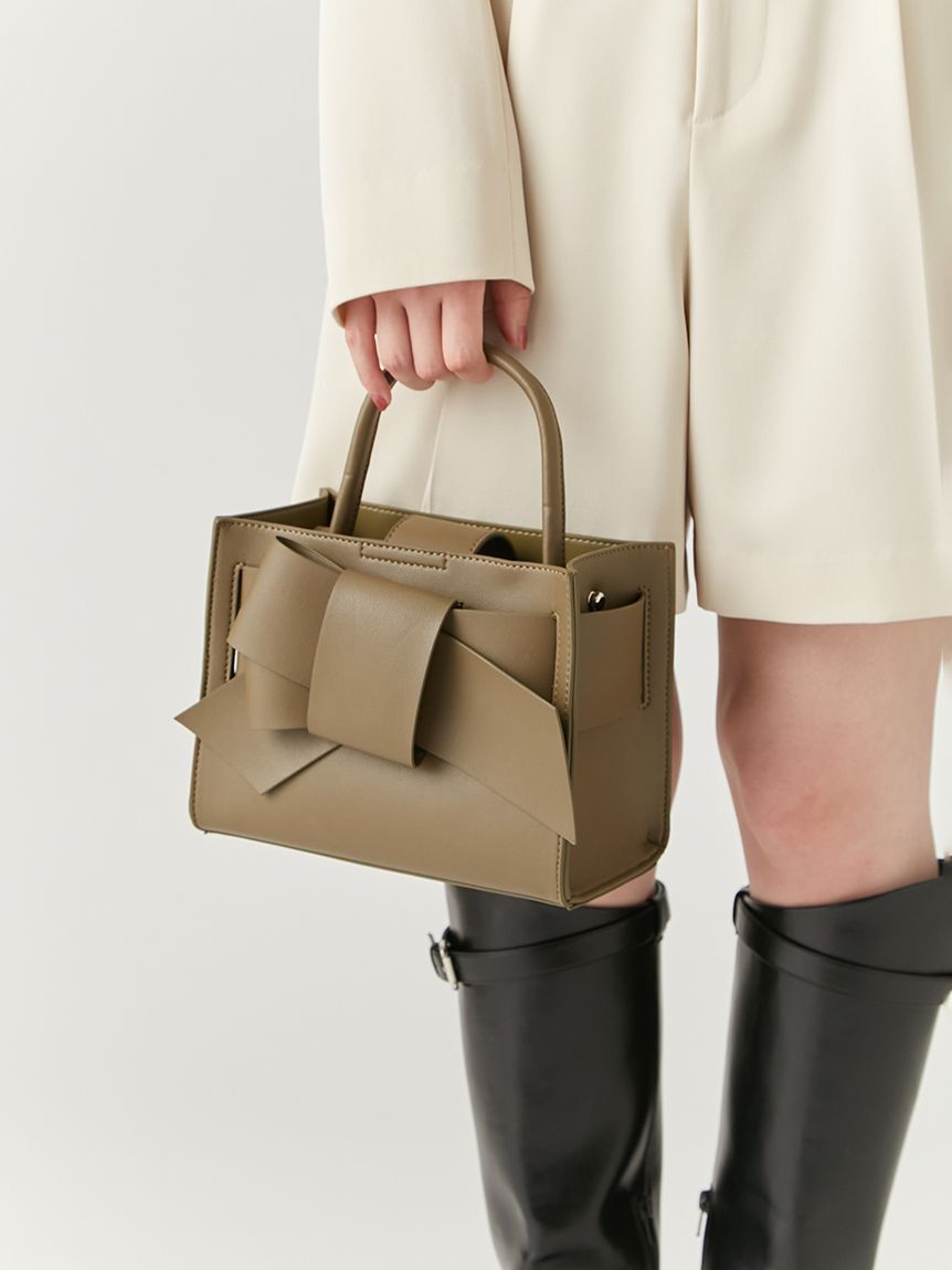 FRAY I.D「【ルエル】リボンミドルバッグ【WEB限定カラーあり】」|ハンドバッグ|