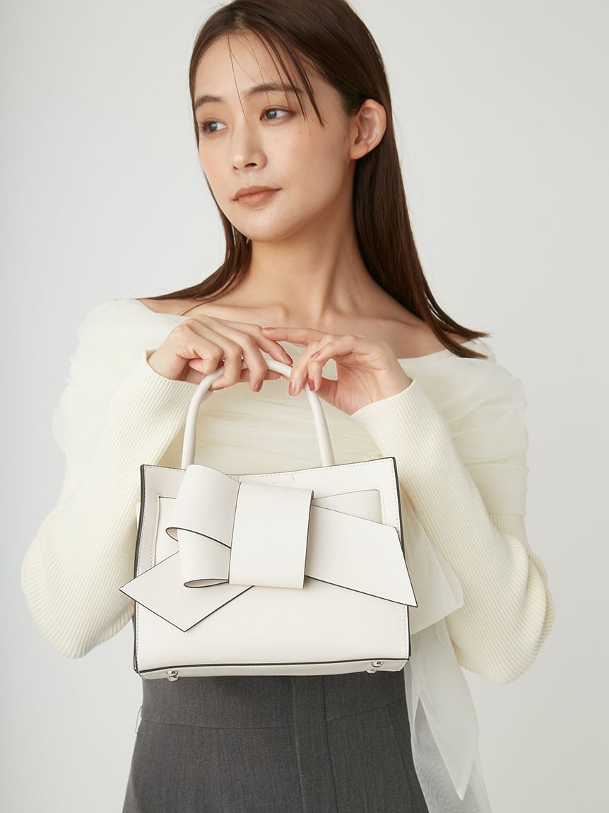 FRAY I.D「【ルエル】リボンミドルバッグ【WEB限定カラーあり】」|ハンドバッグ|