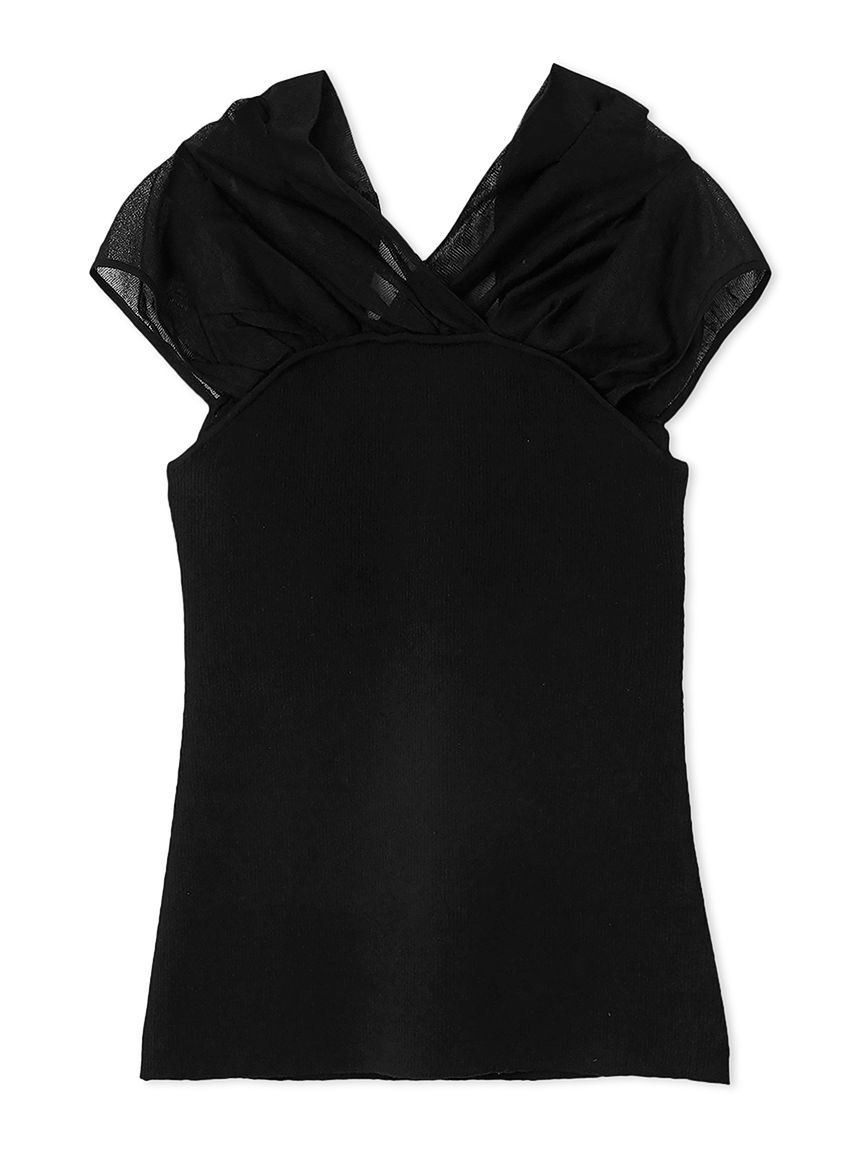 CELFORD「シルクブレンド2WAYニットプル」|ニット・セーター|BLK