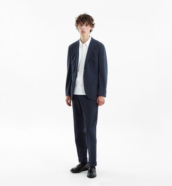 MACKINTOSH PHILOSOPHY「トロッター ジャケット#111 カノコ調メッシュジャージー」|テーラードジャケット|