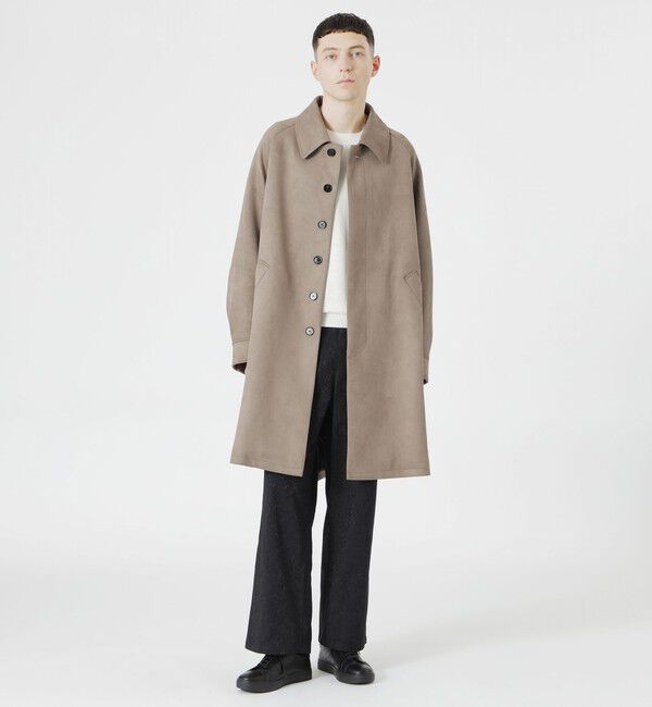  「スエードライクステンカラー」|ステンカラーコート|