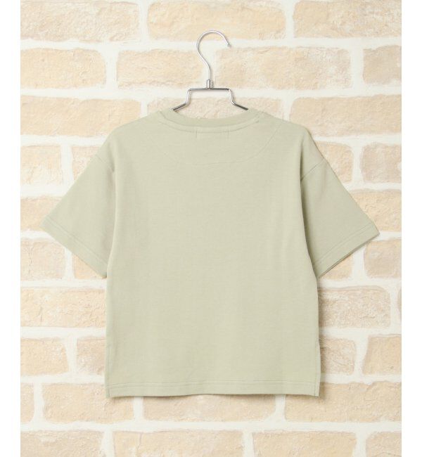 ikka kids「パールビジューロゴ前後差T」|Tシャツ・カットソー|