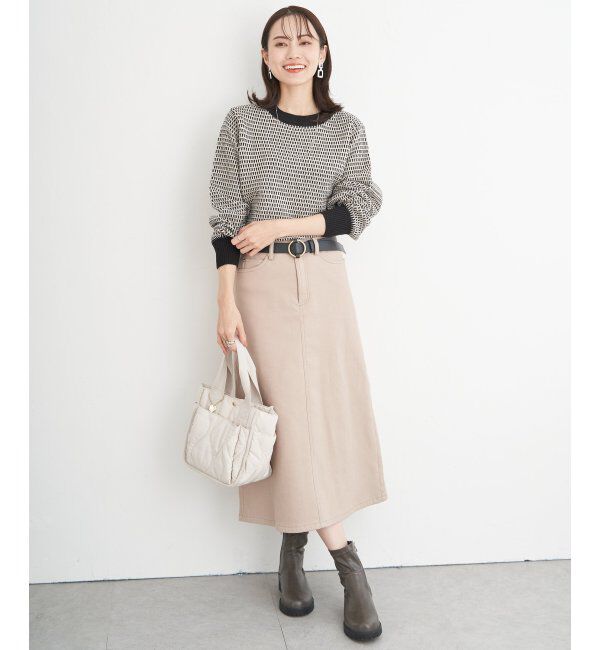 ikka「幾何ジャガードニットプルオーバー」|プルオーバー|