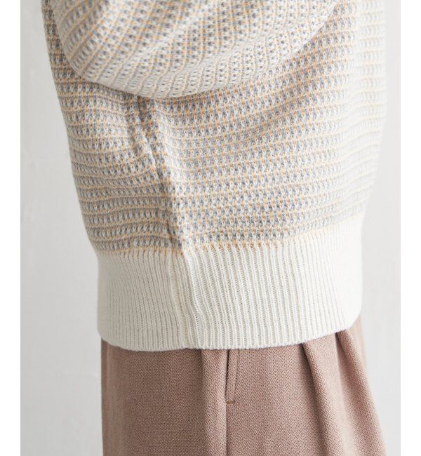 ikka「幾何ジャガードニットプルオーバー」|プルオーバー|