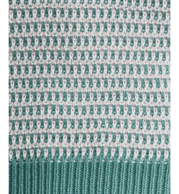 ikka「幾何ジャガードニットプルオーバー」|プルオーバー|