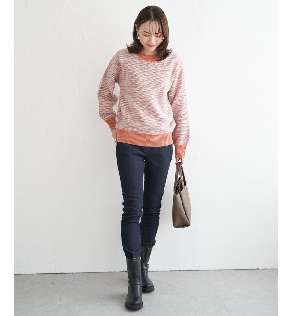 ikka「幾何ジャガードニットプルオーバー」|プルオーバー|