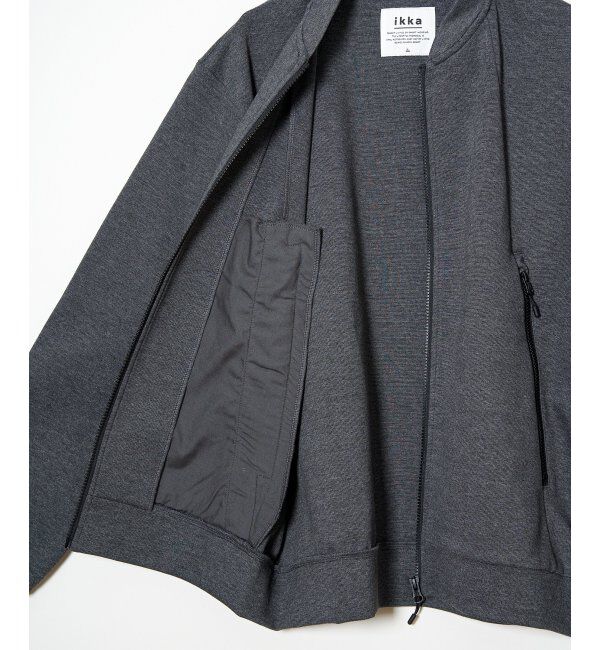 ikka「テックストレッチジップポケットカーディガン」|カーディガン|
