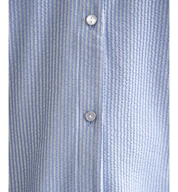 ikka「シアサッカー2WAY袖タックプルオーバー」|その他|