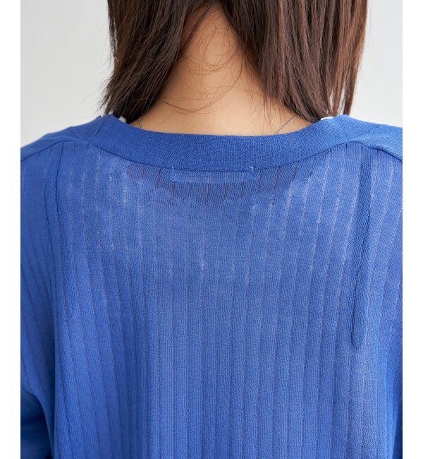 ikka「【洗濯機で洗える／接触冷感】針抜きシアーニットカーディガン【UVカット】」|その他|