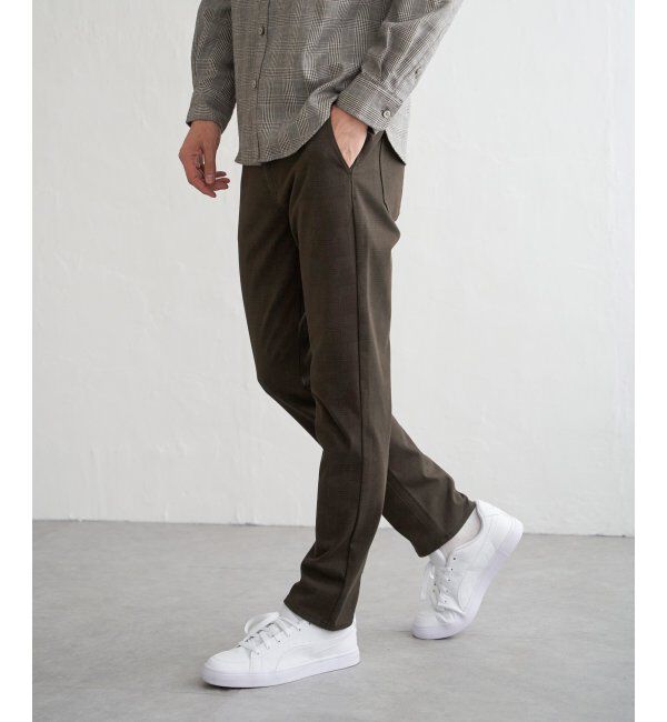ikka「GOKU楽パンツ EASY STRETCH 起毛チェック5P」|その他|