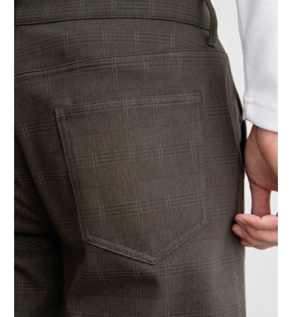 ikka「GOKU楽パンツ EASY STRETCH 起毛チェック5P」|その他|