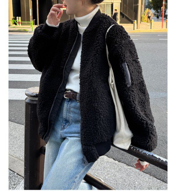 Lbc with Life「ボアMA-1」|ブルゾン・スタジャン|