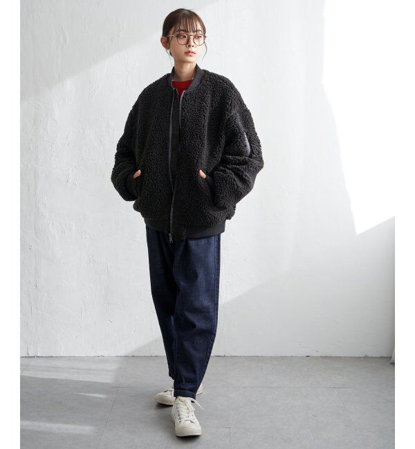 Lbc with Life「ボアMA-1」|ブルゾン・スタジャン|