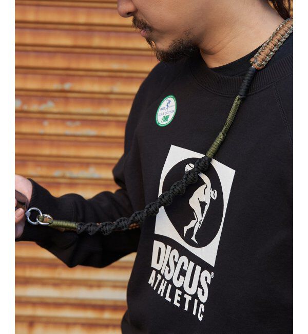 VENCE share style「配色ロープストラップ」|ネックレス|カーキ