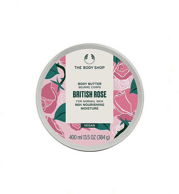THE BODY SHOP「【数量限定】ボディバター BR 400mL（香り：ブリティッシュローズ）」|ボディ保湿|