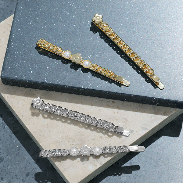 MARY QUANT「メタルチェーン ヘアピンセット」|ヘアゴム・シュシュ|