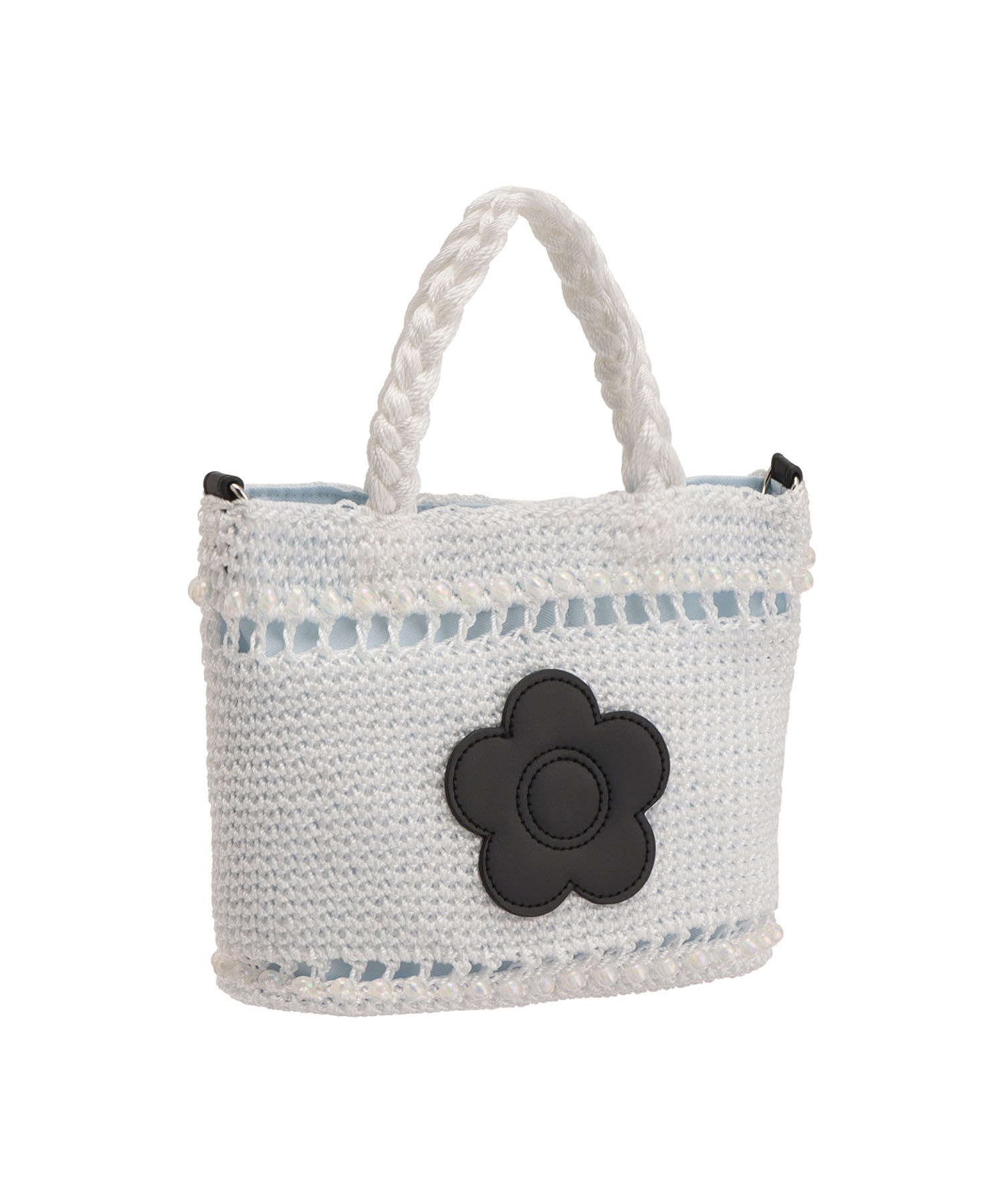 MARY QUANT「オーロラビーズクロッシェ 2WAYミニトート」|トートバッグ|