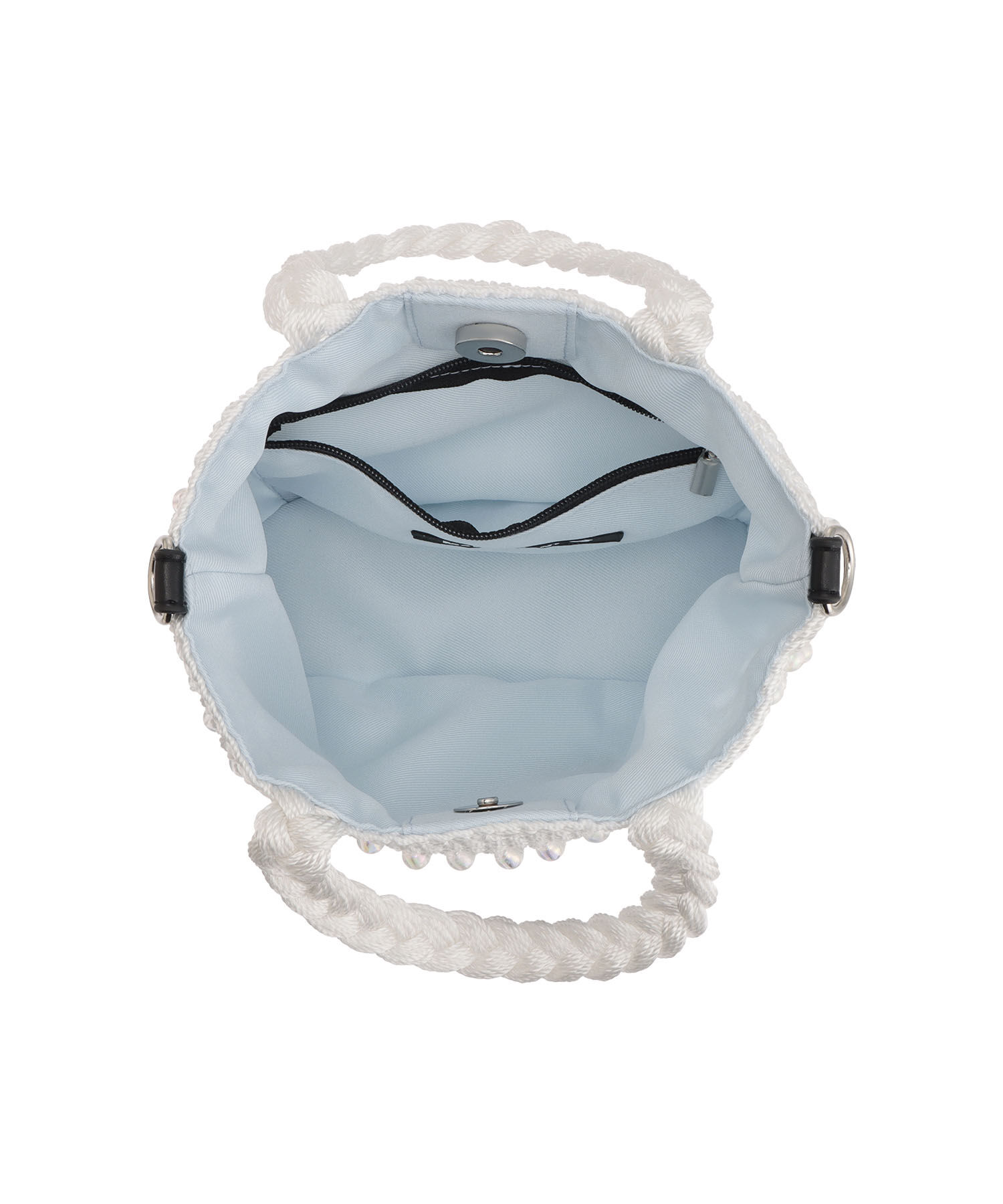 MARY QUANT「オーロラビーズクロッシェ 2WAYミニトート」|トートバッグ|