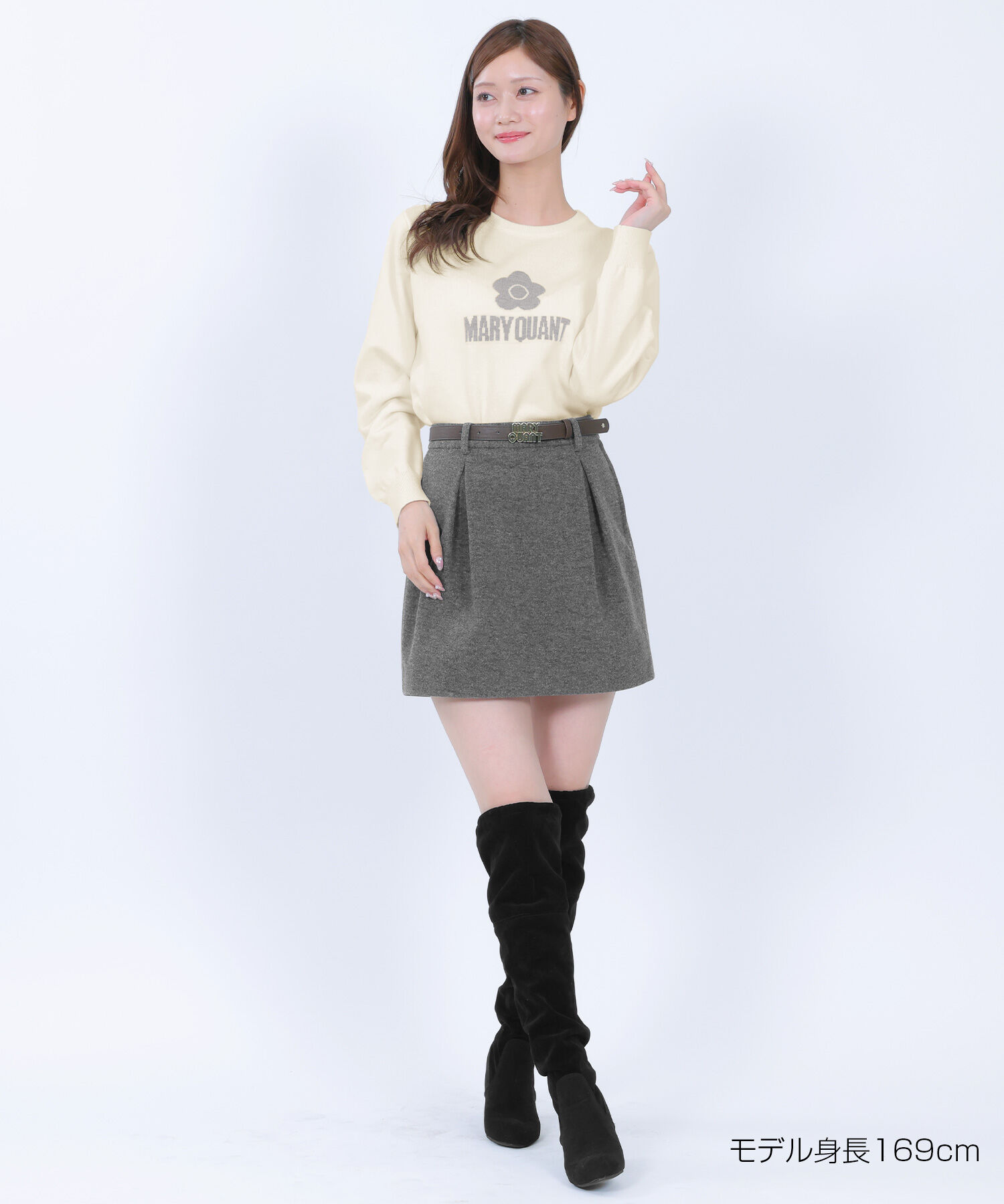 MARY QUANT「シンプルロゴニット プルオーバー」|ニット・セーター|