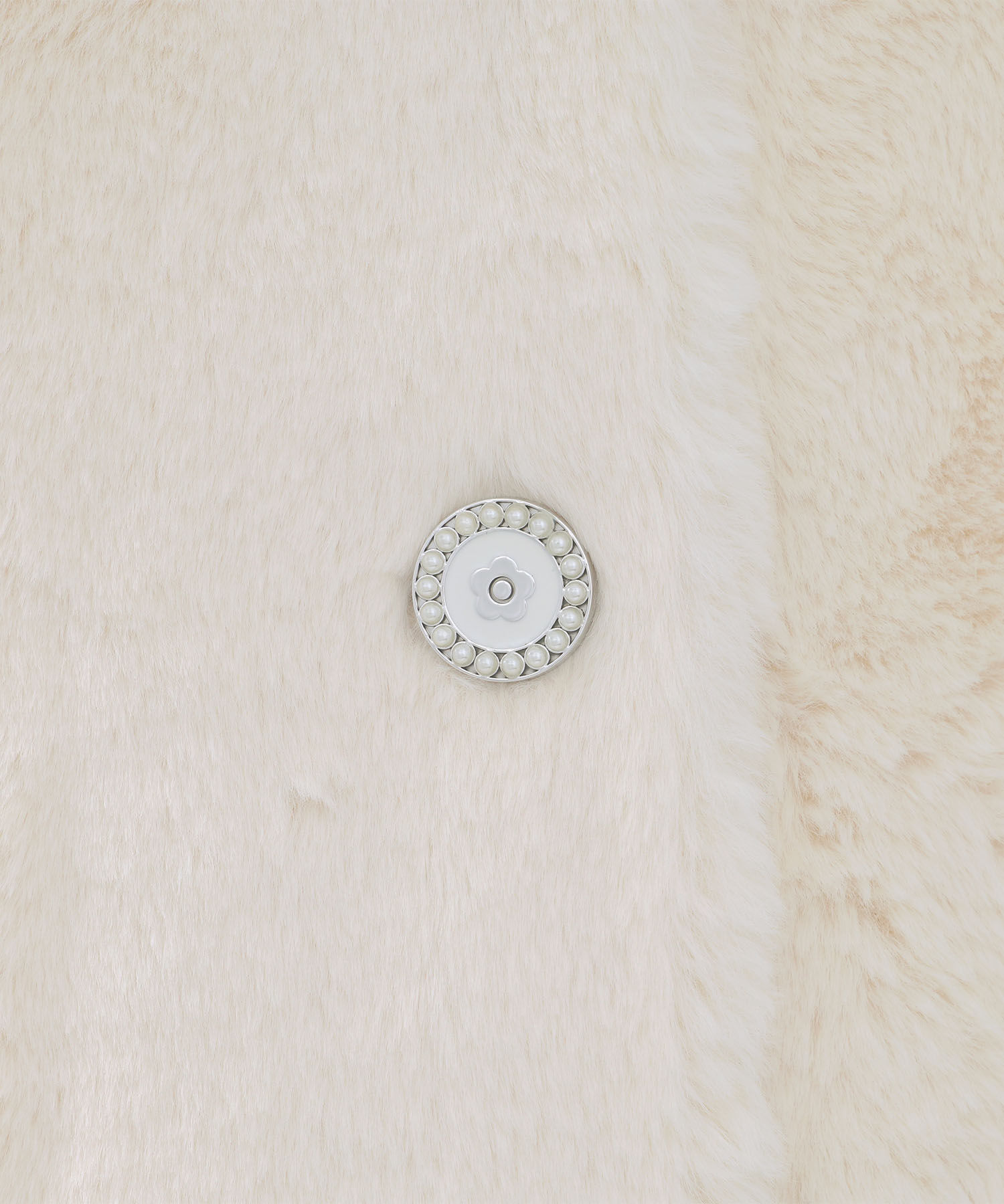 MARY QUANT「デイジーパールボタンファー ロングコート」|トレンチコート|