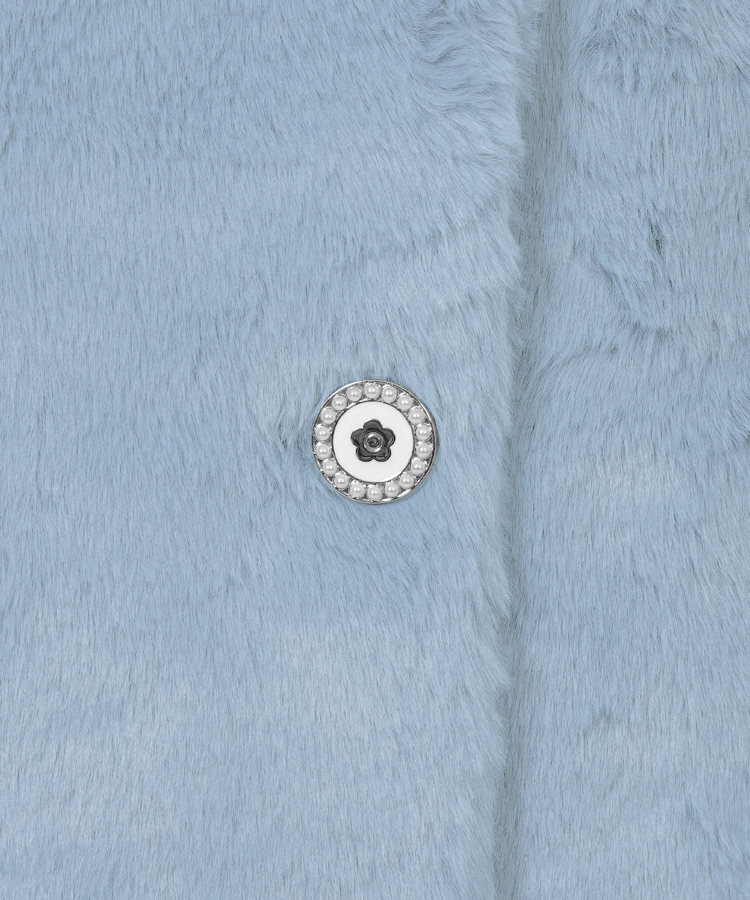 MARY QUANT「デイジーパールボタンファー ロングコート」|トレンチコート|