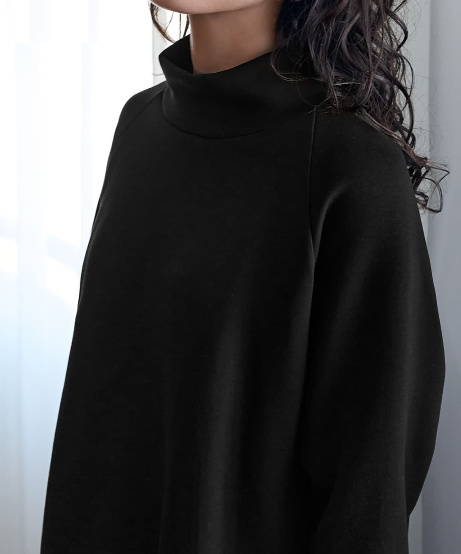 STYLE DELI「【Made in JAPAN】 なめらかダンボールスタンドネックトップス」|Tシャツ・カットソー|