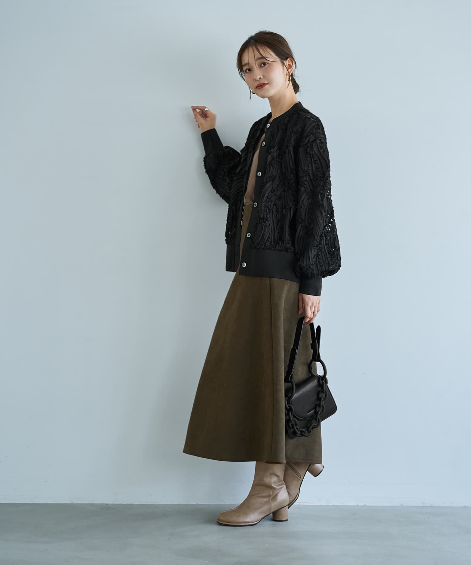 STYLE DELI「【LUXE】チュールにデコレーションカーディガン」|カーディガン|