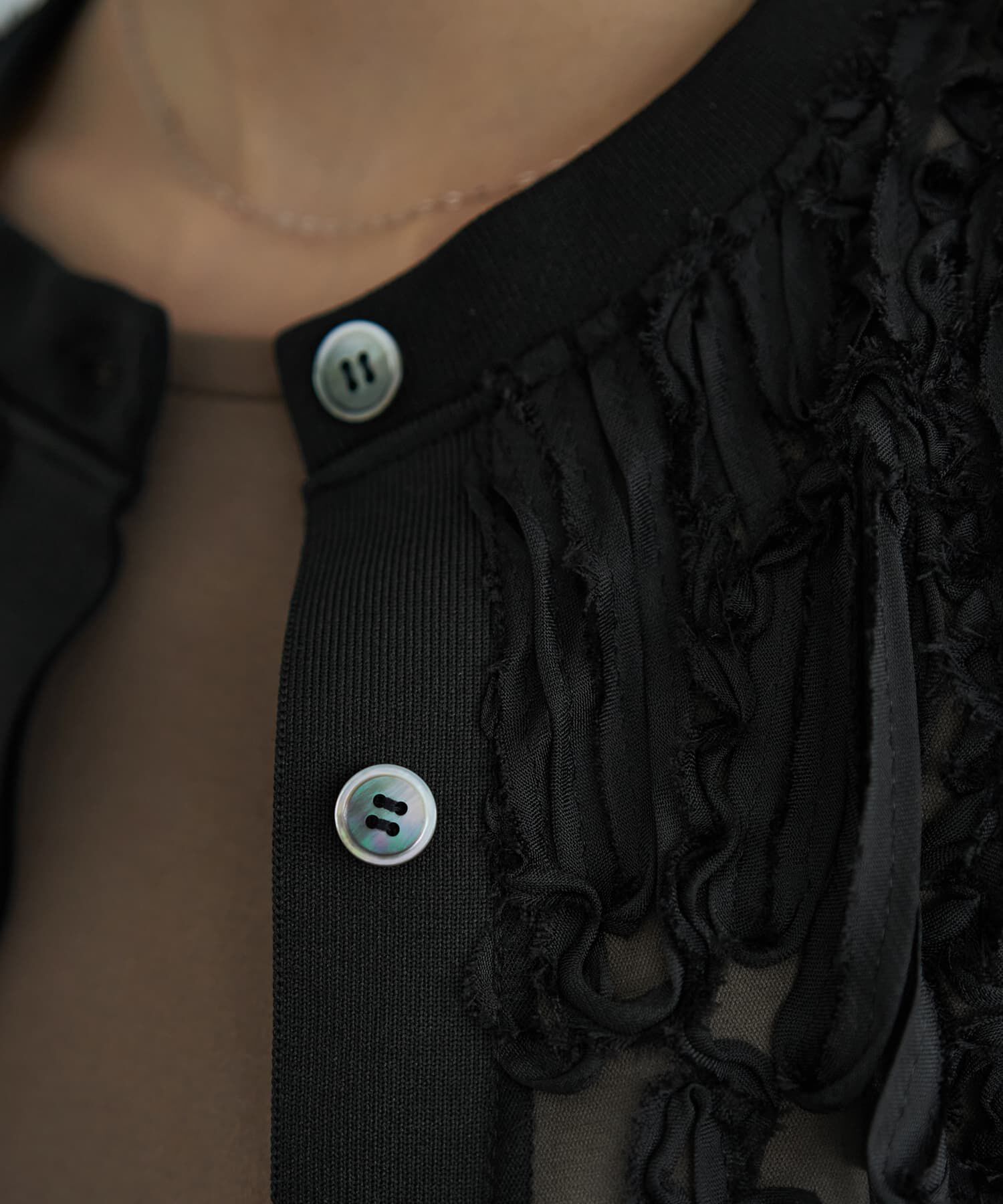 STYLE DELI「【LUXE】チュールにデコレーションカーディガン」|カーディガン|