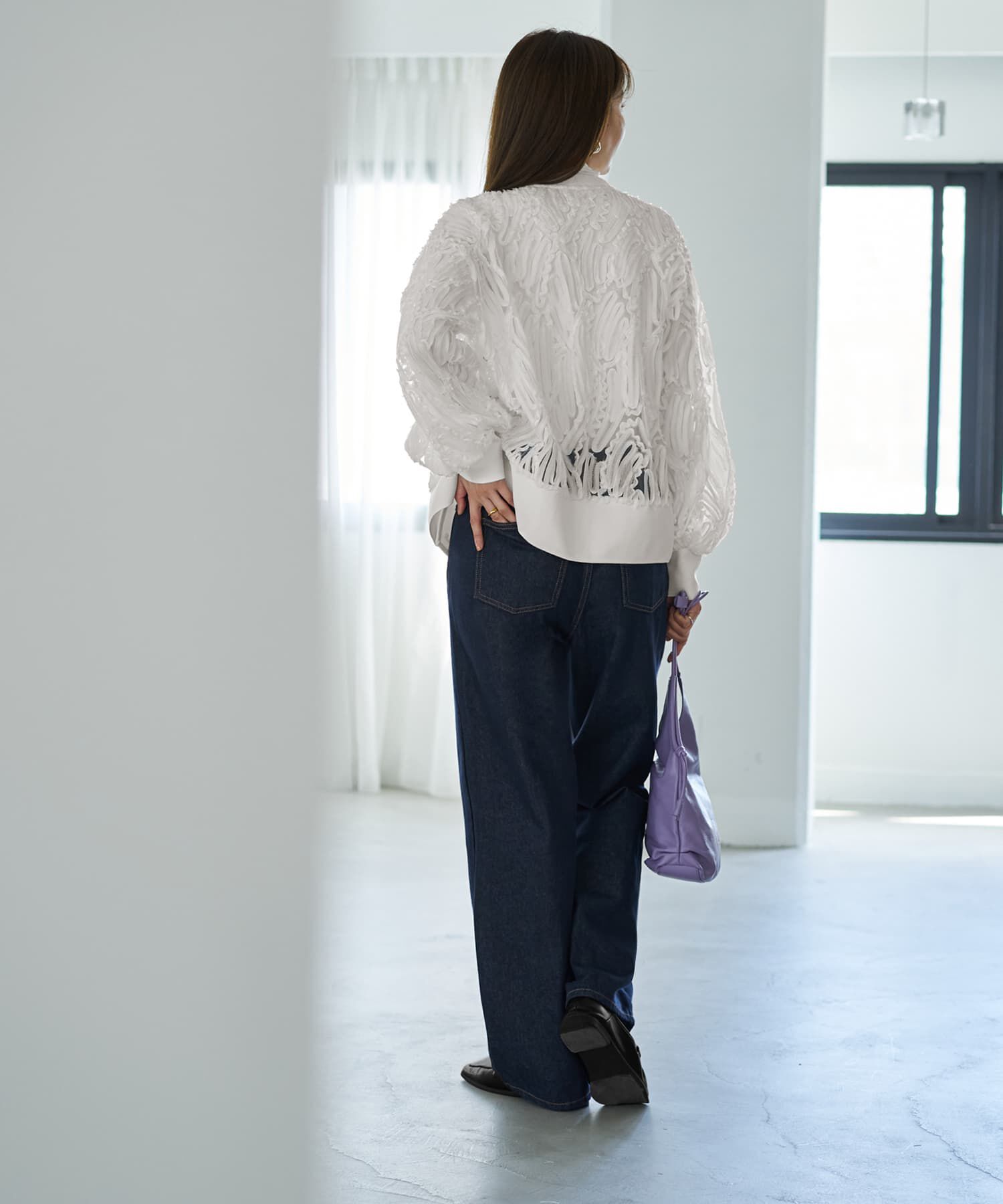 STYLE DELI「【LUXE】チュールにデコレーションカーディガン」|カーディガン|