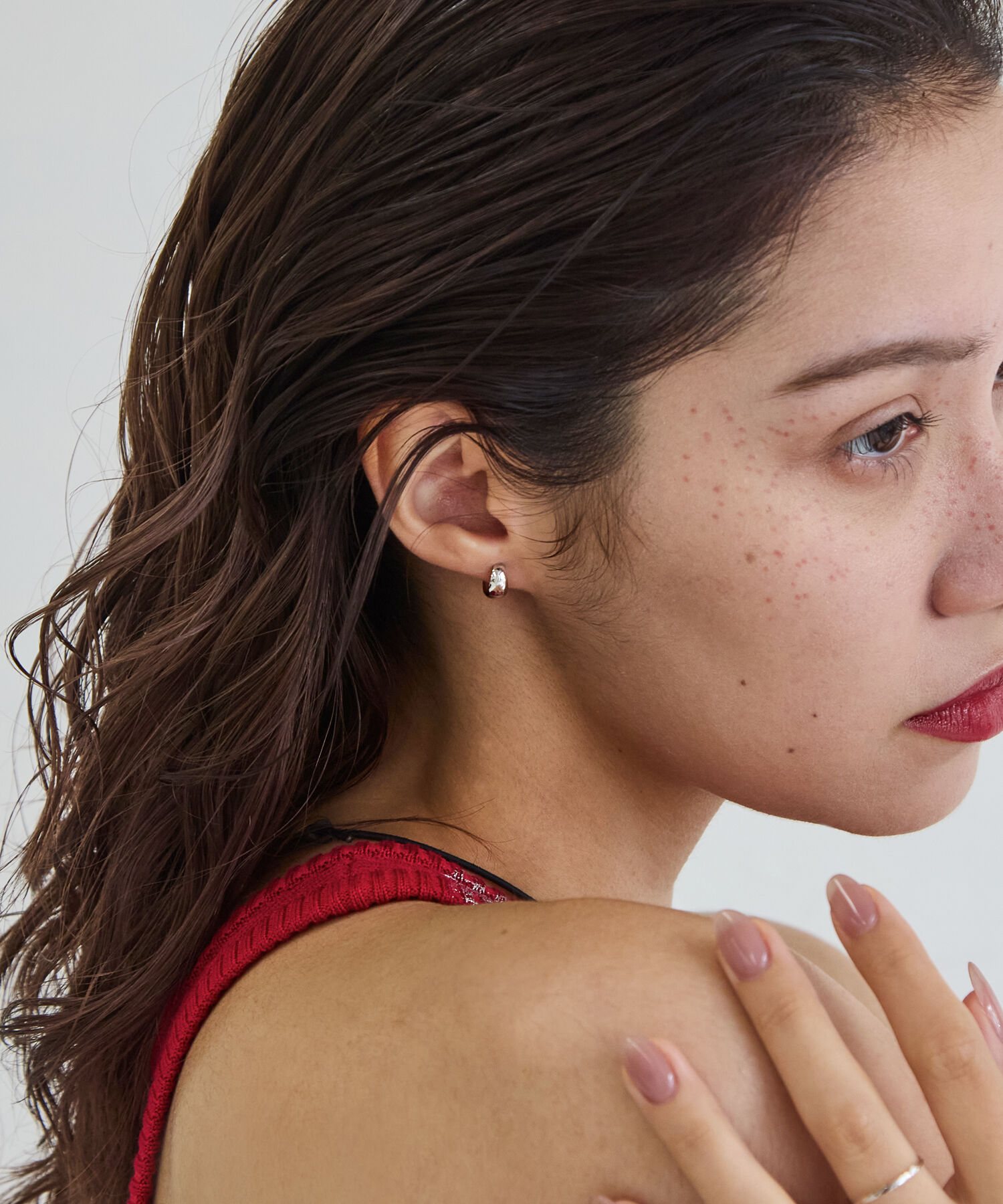 JUPITER「【K10】プランプフープピアス/ユニセックス/シルバー」|ピアス|