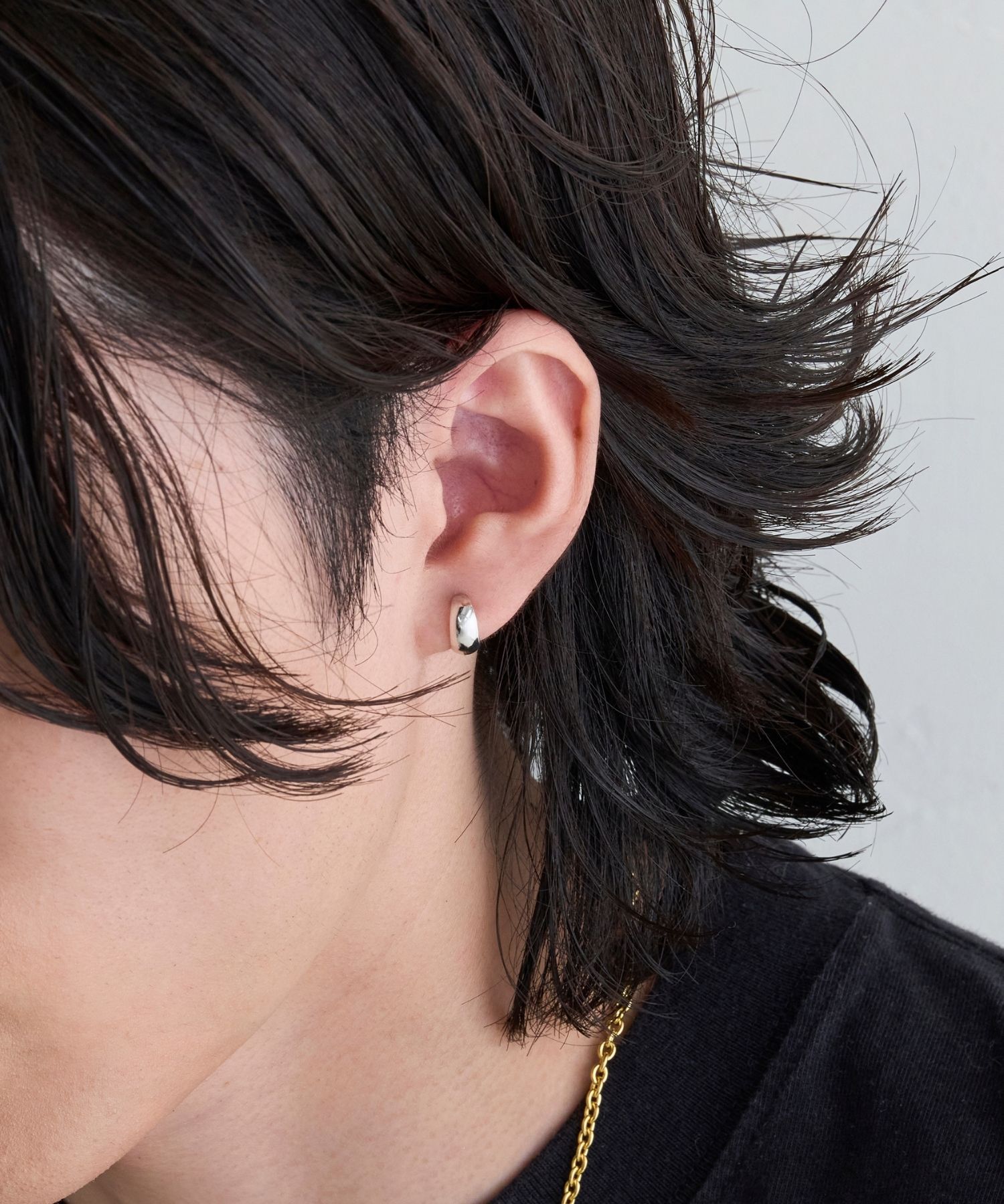 JUPITER「【K10】プランプフープピアス/ユニセックス/シルバー」|ピアス|