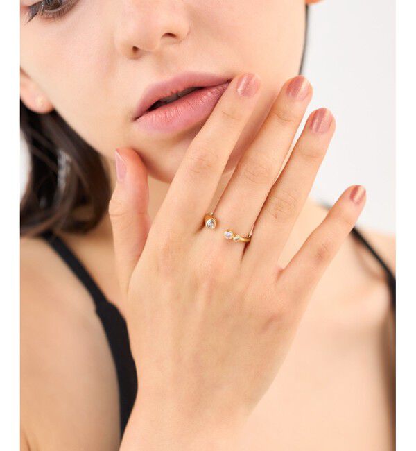 ete「[レイヤード] ビジュー ハグリング」|リング|