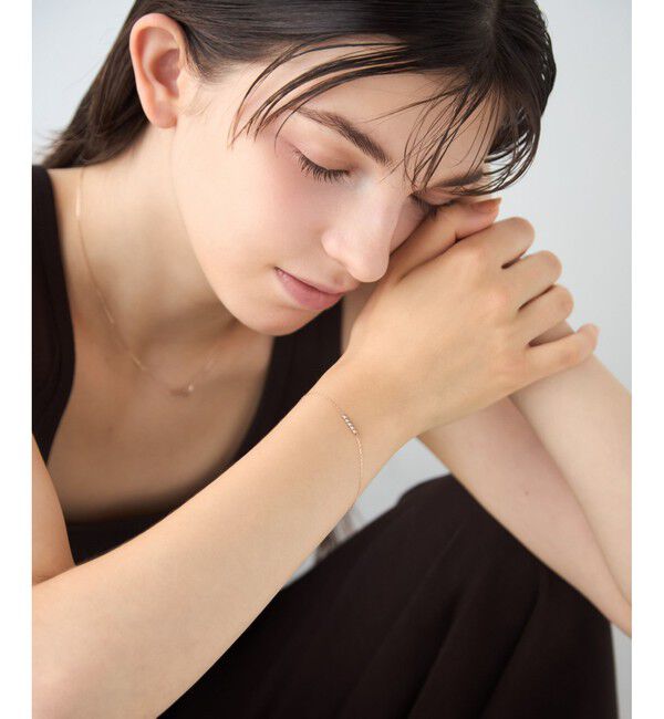 ete「[ハンサムピンク] K10MPG スタッズ ブレスレット」|ブレスレット・バングル|