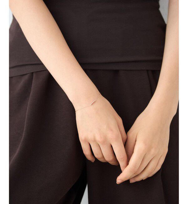 ete「[ハンサムピンク] K10MPG スタッズ ブレスレット」|ブレスレット・バングル|