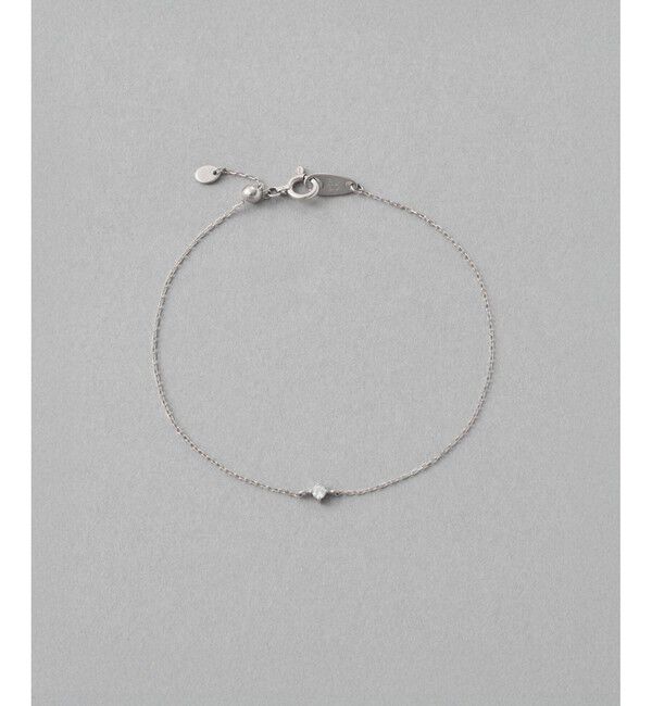 ete「[レイヤード] K10WG ダイヤモンド ブレスレット」|ブレスレット・バングル|ホワイトゴールド