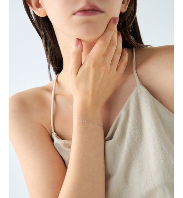 ete「[レイヤード] K10WG ダイヤモンド ブレスレット」|ブレスレット・バングル|